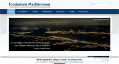 Desktop Screenshot of fondazionemediterranea.eu