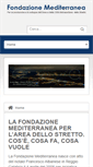 Mobile Screenshot of fondazionemediterranea.eu